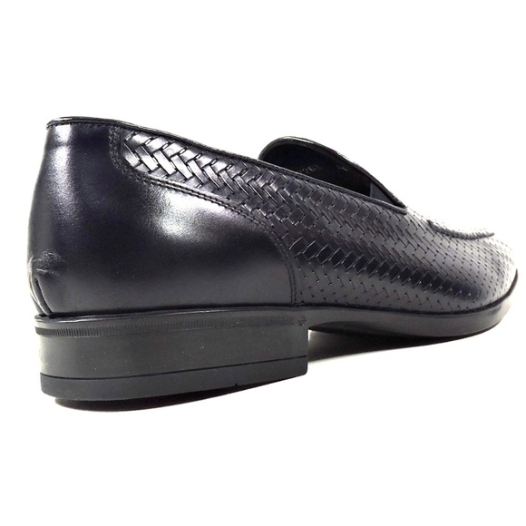 GOODMAN ?? MEN\'S NAVY BLUE LEATHER COMFORT LOAFERS main image 8